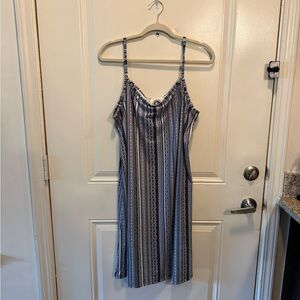 Striped Spaghetti Strap Dress